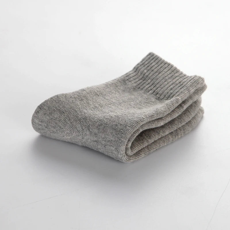 1 Pairs Winter Warm Wool Women Socks  Thicken Plush Solid Color Christmas Against Cold Snow Soft Therma Sleep Sock.