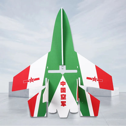 Fixed Wing Model Su27 RC Airplane With Microzone MC6C Transmitter with Receiver and Structure Parts For DIY F22 RC Aircraft