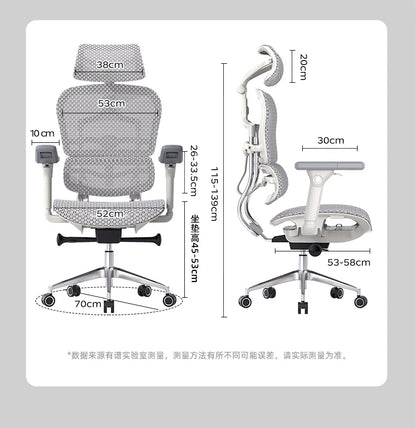 Bequemer ergonomischer Stuhl, drehbare Fußstütze, Räder, luxuriöser Ästhetikstuhl, Executive-Design, moderne Silla-Gamer-Möbel für Erwachsene