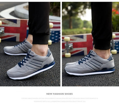 Brand Sneakers Men Outdoor Running Shoes High Quality Lace-Up Men Casual Shoes Fashion Comfortable Walking Shoes Tenis Hombres