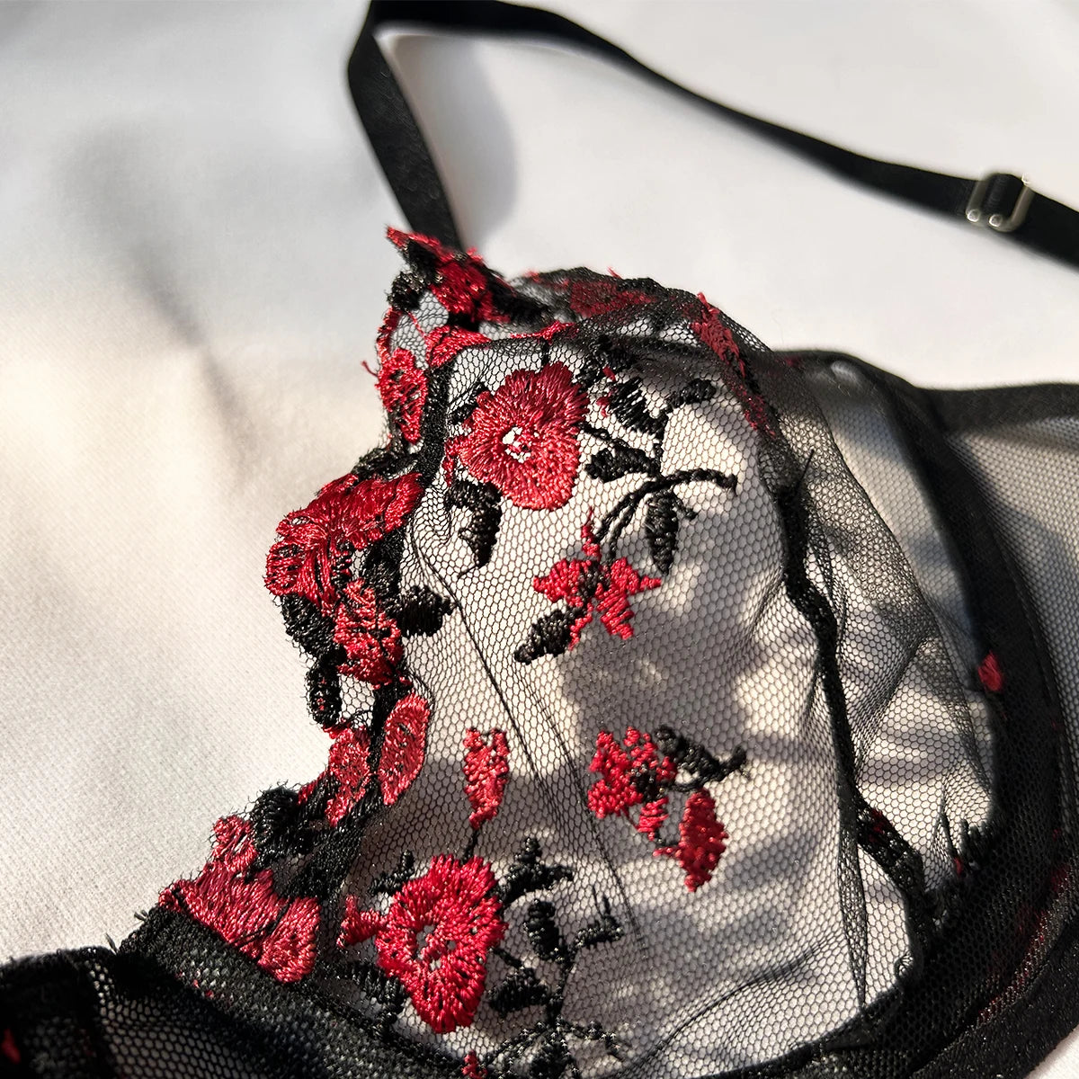 Sexy Set Womens Underwear Exotic Emotional Bra Set Embroidered Print Brassiere Lingerie Set Women's Set Push Up Thin Bralette.