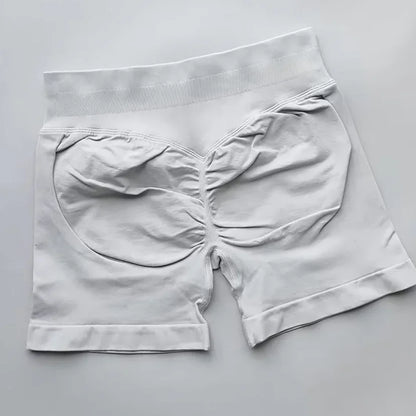 WOMEN SPORTS Impact Shorts Low Ribbed Waist Seamless Scrunch Bum Workout Gym Shorts Booty Hight Stretch Running Shorts.