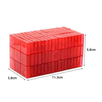 Limited Edition Cube 3x3x17 Magic Cube Black Speed Cube  Primary Color Transparent Red Unequal Order 3317 Educational Funny Toys.