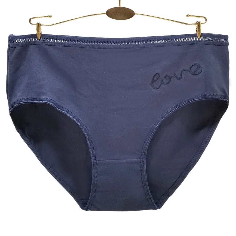 Panties Plus Size Cotton Underwear Women Briefs Woman Knickers Lady Lingerie Girl intimate Large 3 Pieces/Lot.