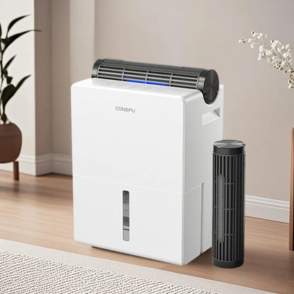 Dehumidifier for Bedroom 2000 ml, Double Hold Design, Drying Mode, Sleep Mode 30 dB, Automatic Defrost Function 24h Timer.