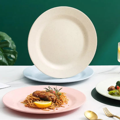 1/4/10PCS Blue Green Nordic Polypropylene Plates Dinnerware Tableware Eco Friendly Lightweight Kitchen Dishes Safe Dinner Plates.