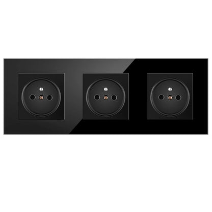 Nywp Französisch standard stecker, glas wallboard, Französisch netzteil, 16a 220V erdung buchse, kind schutz tür