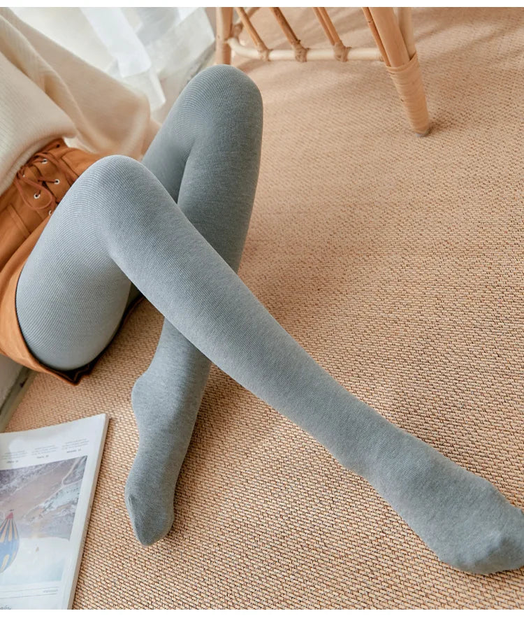 Women's Fall Winter Ribbed Vertical Stripe Thermal Leggings Fleece Thickened  Street Ready Seamless High Waist Thermal Pants.