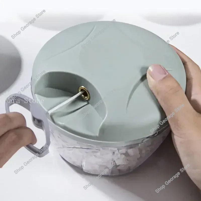 Manual Meat Mincer 500/900ML Garlic Chopper Kitchen Cooking Accessories Vegetable Onion Cutter Rotate Garlic Press Crusher.