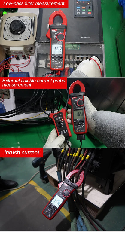 UNI-T Zangenmessgerät UT207B UT208B AC DC Amperometrische Zange Digitalmultimeter Amperemeter Zange Einschaltstrom Tester Werkstatt Werkzeuge