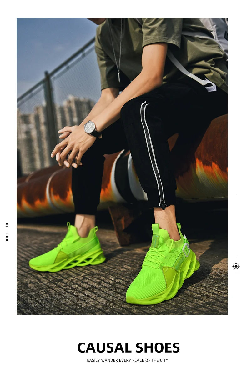 Men Shoes Breathable Fashion Mesh Running Shoes Man High Quality Unisex Light Tennis Baskets Athletic 2023 Sneakers for Men