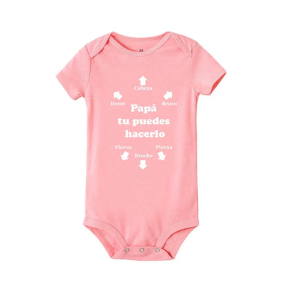 Papa Tu Es Le Meilleur Baby Body Niedlicher Sommer Baby Strampler Body Jungen Mädchen Kleidung Outfits Babykleidung Vatertagsgeschenk.