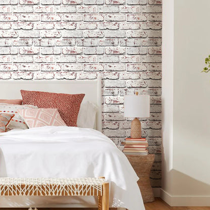 10pcs 3D Faux Brick Wall Sticker, Self-adhesive Wall Panels for Kitchen Backsplash, Bedroom, Living Room Decor, 30 x 30cm