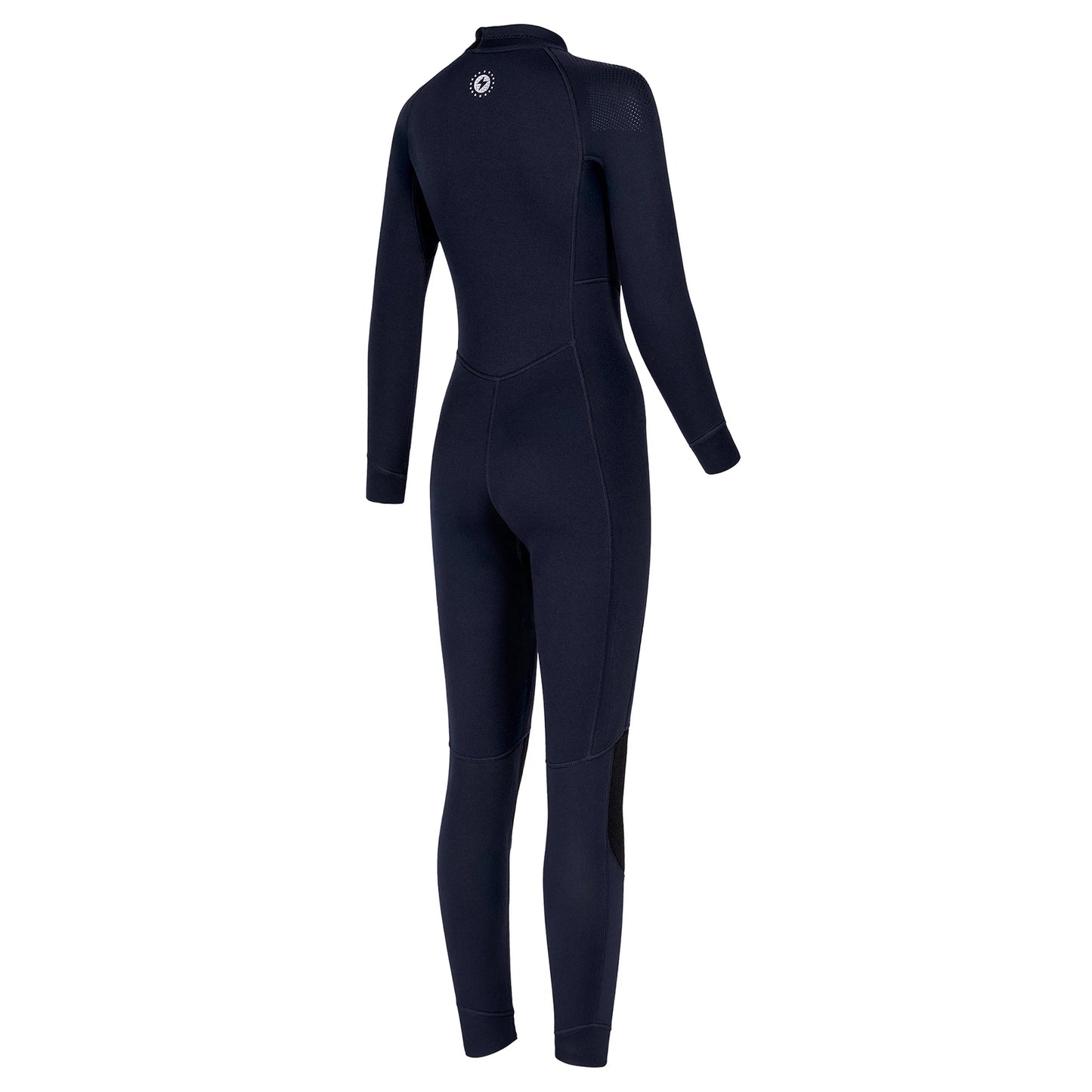 Women 3mm Neoprene One-Piece Thermal Wetsuit Mock Neck Long Sleeve Front Zipper Jumpsuit for Swimming Surfing Snorkeling Diving.