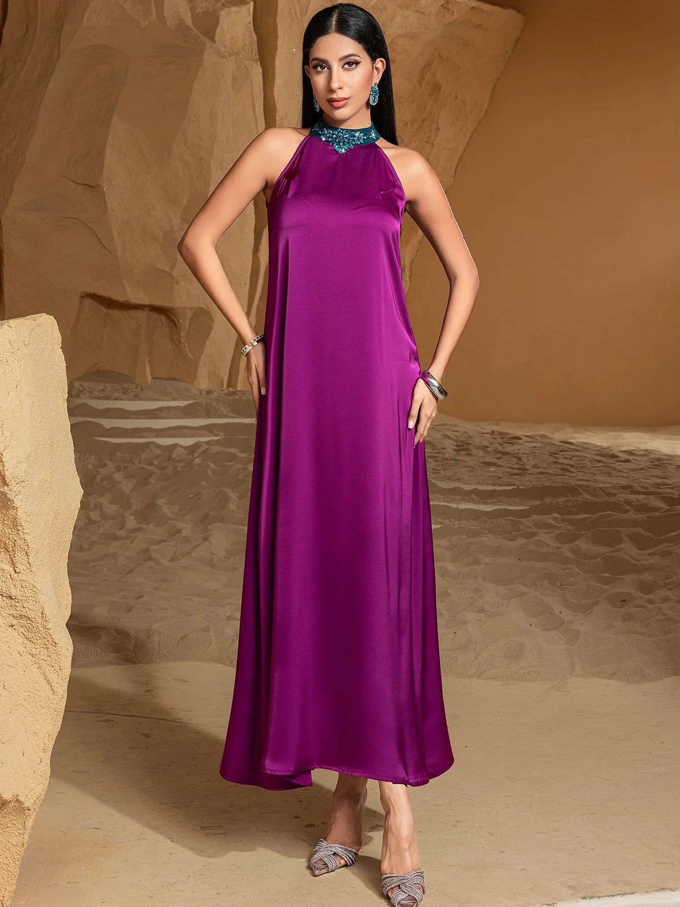 Luxury Dubai Abayas Diamonds Kimono Jalabiya Women Muslim Dress Sets 2PCS Turkey Kebaya Caftan Marocain Femme Robe Ramadan Eid.