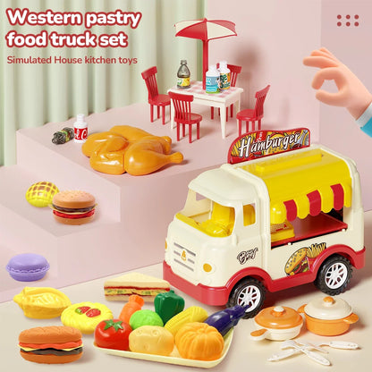 Simulated Kitchen Toy Play Set Miniature Food Pretend Play House Appliance Laundry Cookware Children Role-Playing Toys Girl Game.