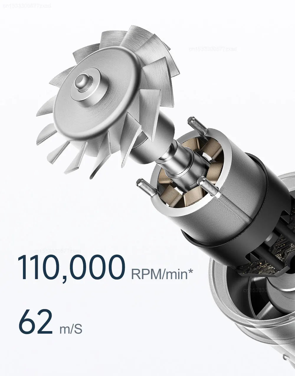 Original Xiaomi Mijia H501 High Speed Anion Hair Dryer Wind 62m/s 1600W 2min Quick Drying Professional Hair Care Negative Lon