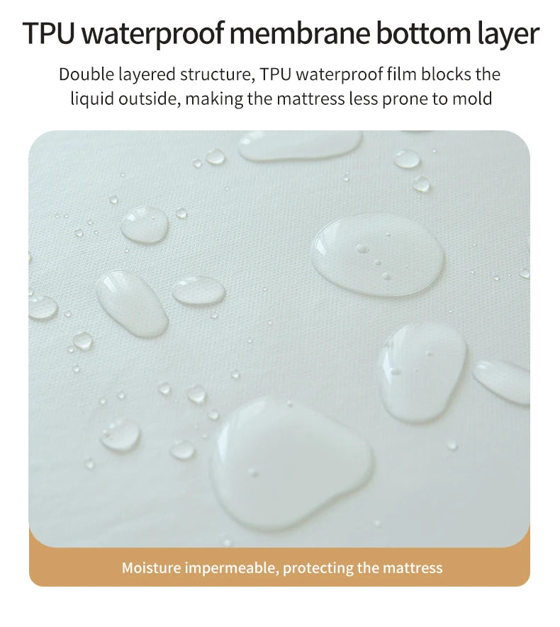 Waterproof Fitted Bed Sheet With 360 Elastic Band Mattress protector Cover Bedspreads for Single Double King Queen Size Bedsheet.