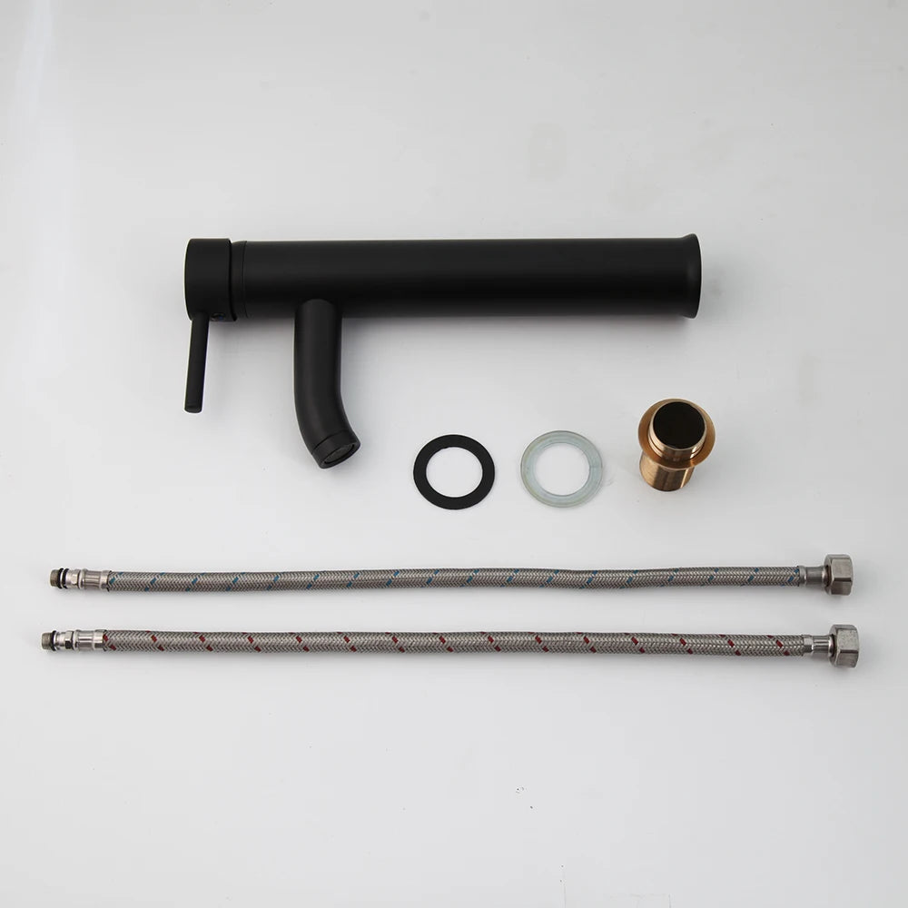 KEMAIDI Waschbecken mit Wasserhahn-Abfluss-Kombination aus gehärtetem Glas, 43,2 cm rundes Waschbecken, braunes Badezimmer-Schüsselwaschbecken über dem Waschbecken