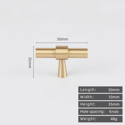KEDLO Solid Brass Brushed Antique Brass Bronze 500mm Pull Drawer Knobs T Bar Kitchen Cabinet Handle