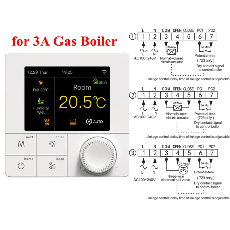 Tuya WIFI Thermostat Electric/Water/Gas Boiler Floor Heating Control Temperature Remote Controller Smart Life Google Home Alexa.