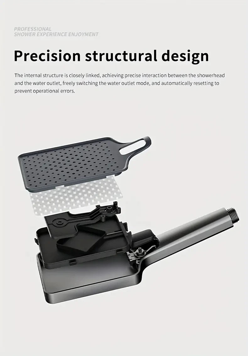 Bathroom Luxury Shower System with Tempered Glass Piano Key Smart Digital Display Thermostat Mixer Shower Faucet Full Set