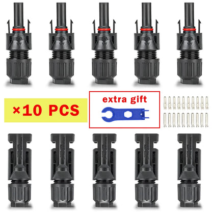 400/200/100/40/20/10 Pcs Photovoltaic Solar Connector 1000V30A Wholesale Panel Connectors Kit for PV/MC Cable 2.5/4/6mm².