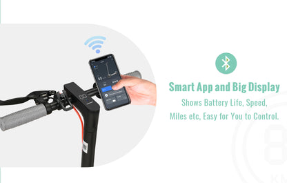 350W Folding Electric Scooter Aluminum Alloy  8.5" Tire 36V 10.4AH Lithium Battery With App Kick Scooter For Adults Escooter.