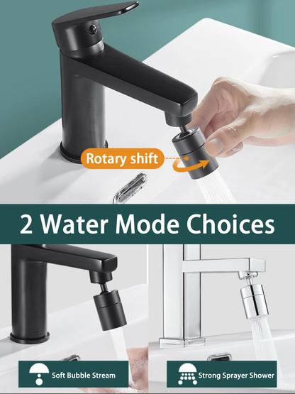 360°Universal Kitchen Faucet Anti-splash Aerator Bathroom Tap Rotatable Faucet 2 Mode Tap Nozzle Bubbler Kitchen Sink Faucet.