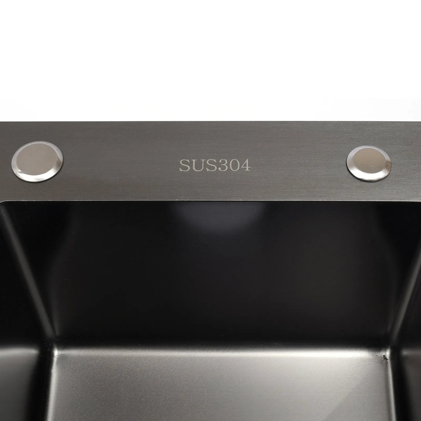 Black King Edelstahl Doppelschüssel Küchenspüle Inset Korb Abtropffläche Seifenspender