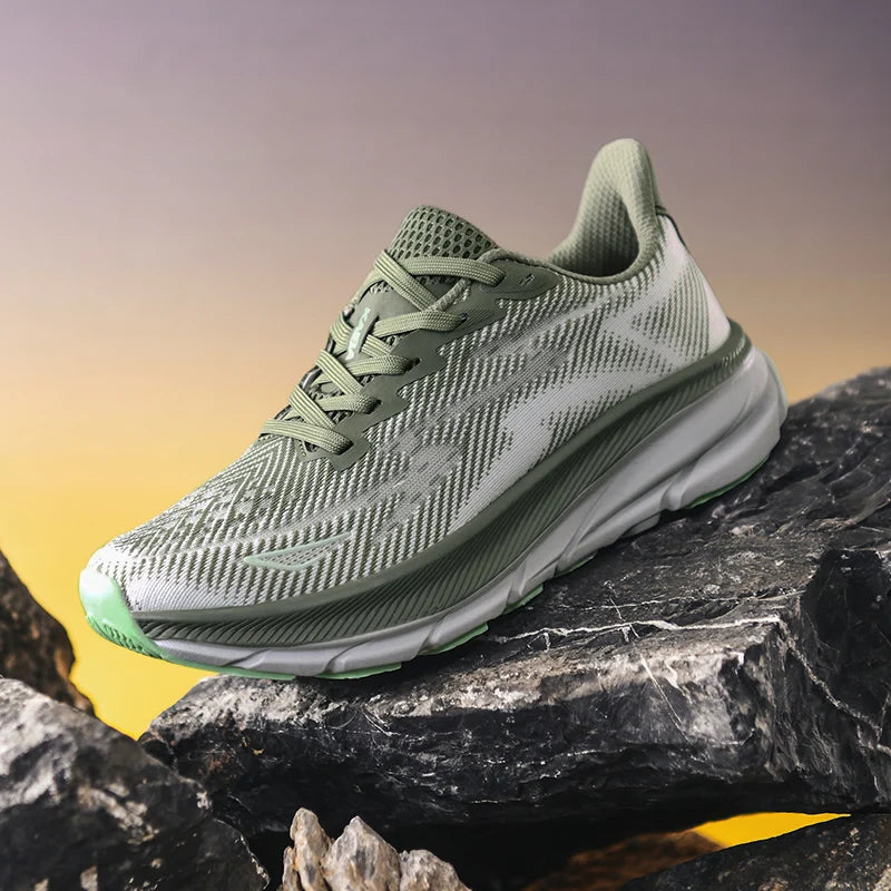 Men's Running Shoes Luxury shoes Couple Outdoor Sneakers Cushioning Breathable Mesh Off-road Trainer Shoes Race Non-Slip Fashion.