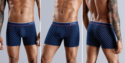 4 stücke Boxer Shorts Schlüpfer der Männer Homme Unterhose Boxershorts Unterwäsche für Mann Baumwolle Männliche Paar Sexy Set Calecon Lot weiche Box