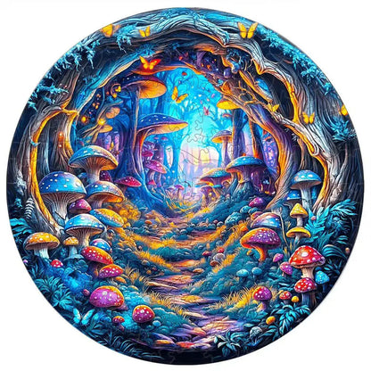 Wooden Animal Jigsaw Puzzle for Adults Kids Toy Circular Puzzle Puzzles Set Birthday Gift Brain Teaser Family Interactive Game.