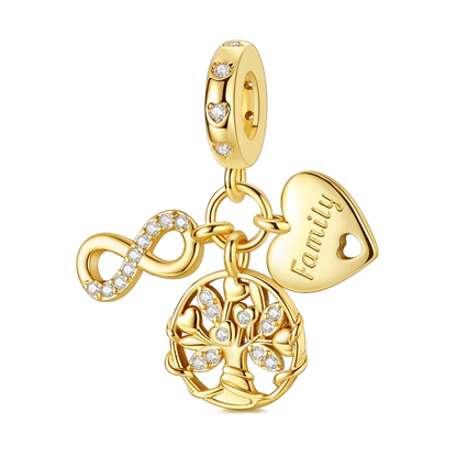 Gold Series DIY Charms Bead Original 925 Sterling Silver Inlaid Zirconium Sun Leopard Pendants Fit Bracelet Jewelry Gift Marking