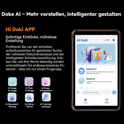 Blackview Active 5 Outdoor AI Tablet Smartphone, 8.68 ‘’ HD+ 90Hz,IP68/IP69K Waterproof Android 15, 8GB+128GB 6600mAh Battery.