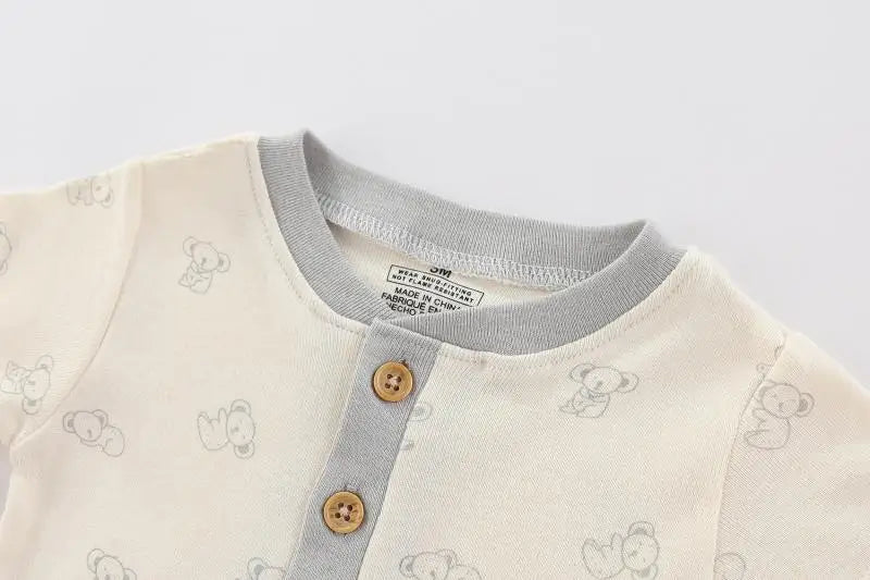 Kiddiezoom 3-teiliges Sommermode-Cartoon-Body für Jungen und Mädchen, weiche Onesies für Neugeborene.