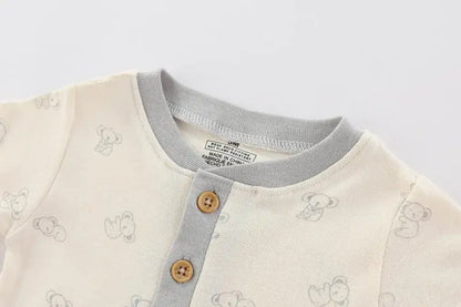 Kiddiezoom 3-teiliges Sommermode-Cartoon-Body für Jungen und Mädchen, weiche Onesies für Neugeborene.