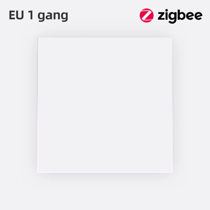 AVATTO Tuya Zigbee/WiFi Smart Lichtschalter mit Neutralleiter, Tasten-Rebound-Schalter mit Umgebungslicht-Unterstützung Alexa Google Home