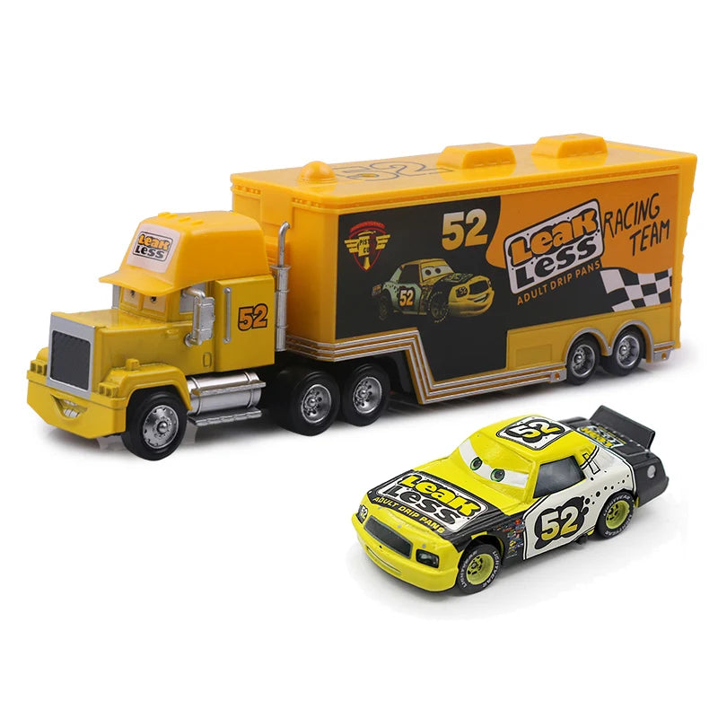 Disney Pixar Cars 2 3 Lightning McQueen Mack Uncle Jackson Storm Car Truck 1:55 Diecast Vehicle Metal Toys Gift for Children