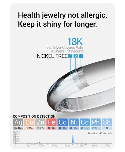 GIGAJEWE Hoop Earring Moissanite Natural Blue Color VVS1 S925 Silver 18K Gold Plated Diamond Test Passed Jewelry Woman Wife Gift.