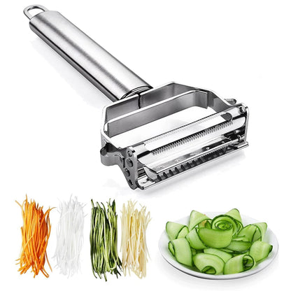 Kitchen Vegetable Peeler Stainless Steel Potato Peeler Slicer Korean Carrot Grater Shredder Multifunctional Fruit Veggie Tools.
