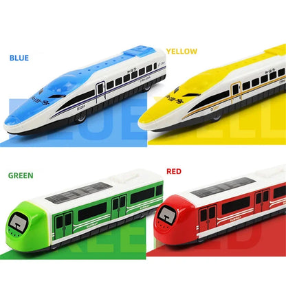 Mini Pull Back Cartoon Train Car Toy Single Pack Diecast Vehicle Model, Perfect Boys' Gift and Room Decoration for Kids.