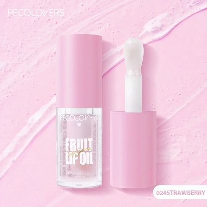 BIG Fruit Lip Oil Lip Enhancer Plumper Big Brush Moisturising Clear Lip Gloss Sexy Lip Makeup Care Cosmetics for Women Girl Lady.