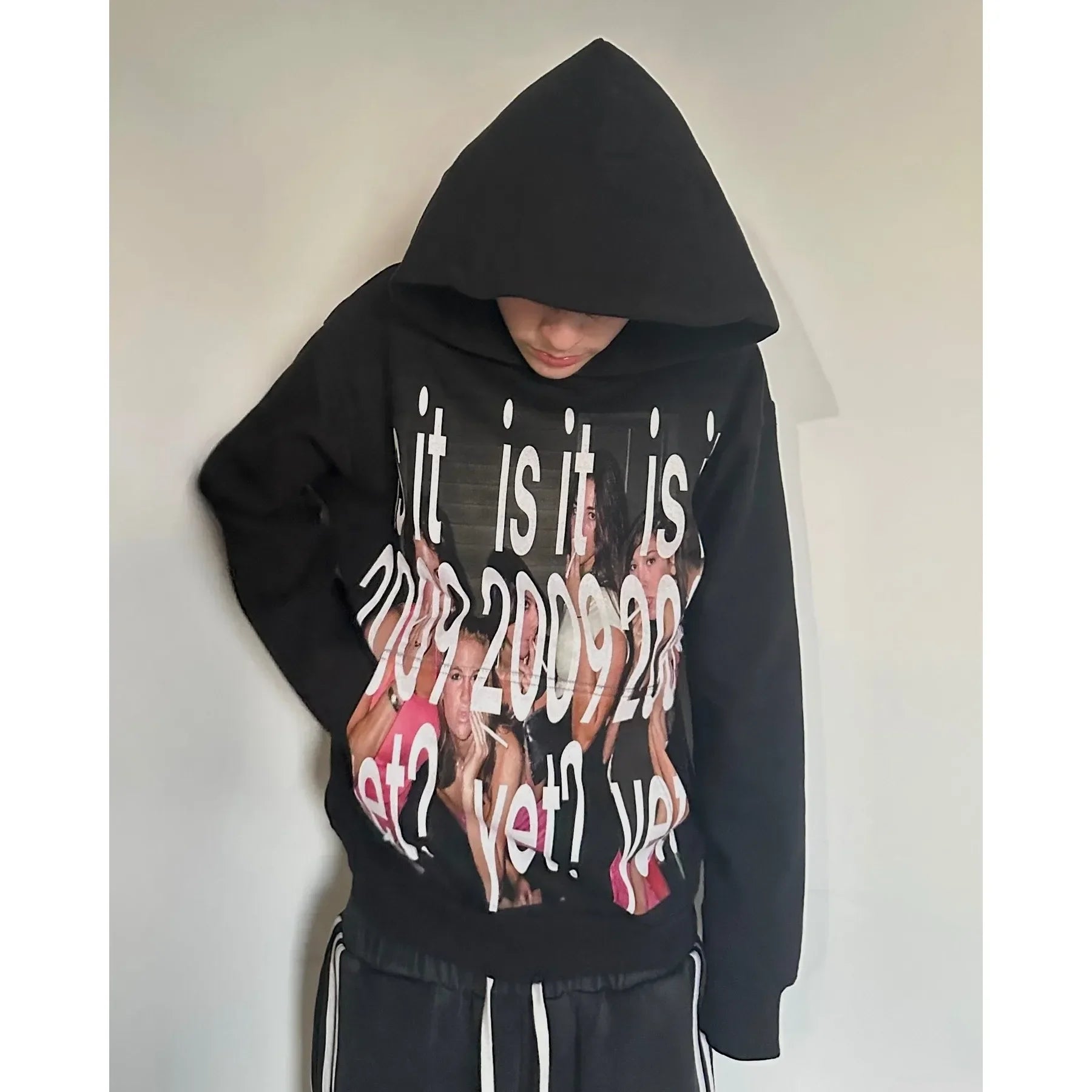 Y2k Hip-Hop Fashion Letter Printing Hoodie Women Casual Streetwear Sweatshirt Top Gothic Oversized Hoodie Men's Clothing.