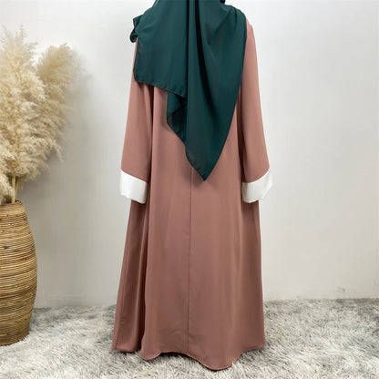 Ramadan Eid Muslimischen Abaya Dubai Luxus Spleißen Gefälschte Zwei Stücke Abayas Für Frauen Kaftan Modest Kleid Islam Kaftan Marocain Femme