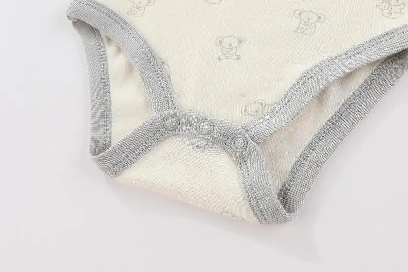 Kiddiezoom 3-teiliges Sommermode-Cartoon-Body für Jungen und Mädchen, weiche Onesies für Neugeborene.