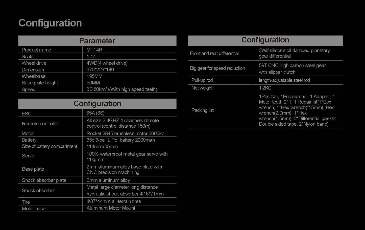 Teeggi 1/14 4WD High Speed Rc Off-road Car 100KM/H Brushless motor 3S Remote Control Truck Drift Racing Cars Toys For kid Gifts