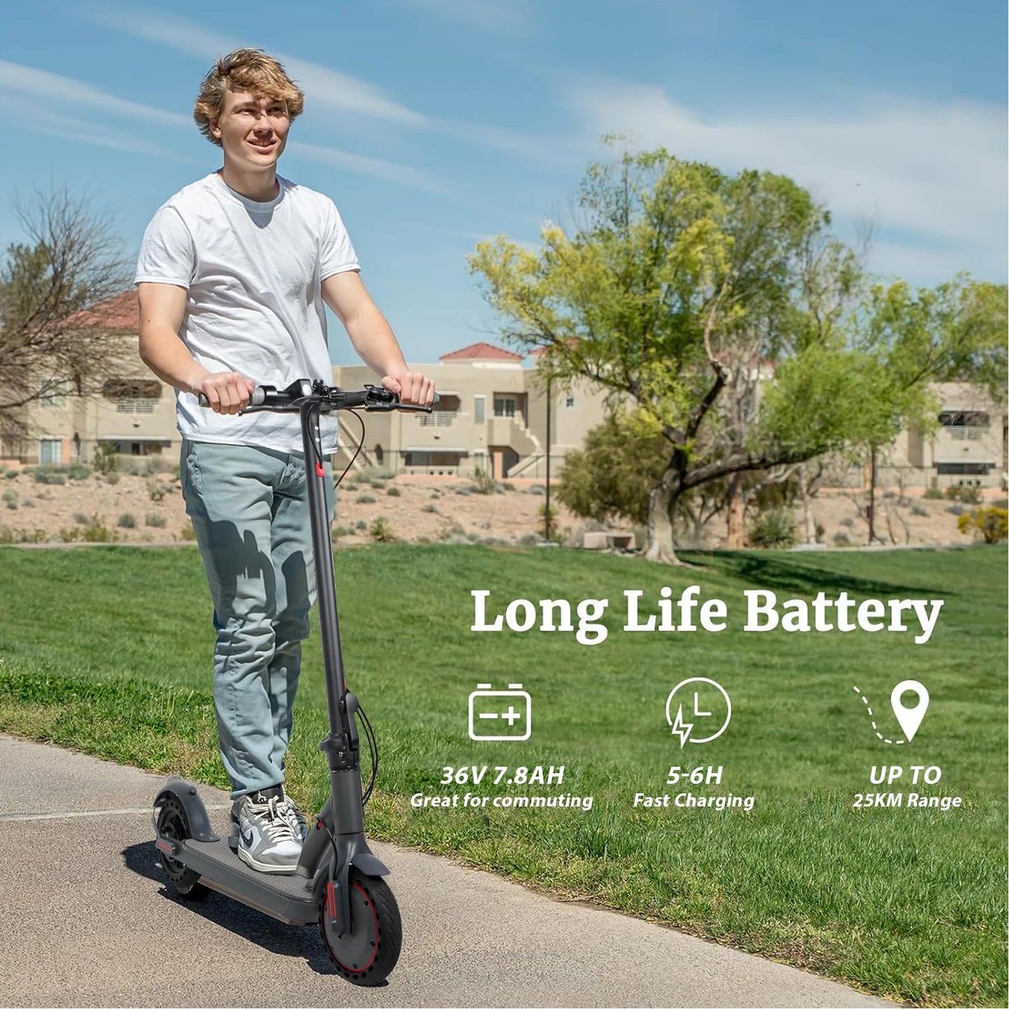 2025 JUICEASE TX01 Electric Scooter 350W Motor 36V 7.8Ah 25 KM Range 31KM/ 8.5 Inch Tires with APP Foldable Adult Kick I Scooter.