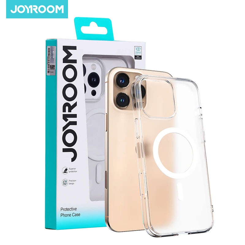 Joyroom Magnetic Frosted Case For iPhone 17 16 Pro Max Case Shockproof Matte Cover For iPhone 16 Wireless Charger Magnet Case.
