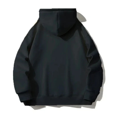 Autumn Winter Plus Size Coats 1XL-7XL Full Zip Hoodies Men Warm Heavyweight Sweatshirts Black Jackets Male Clothing 110-185KG.